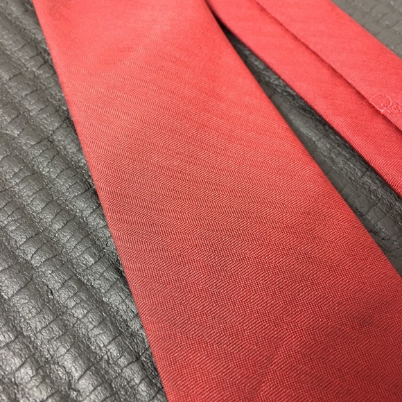 Vintage Christian Dior Red Mens Tie - Picture 7 of 8